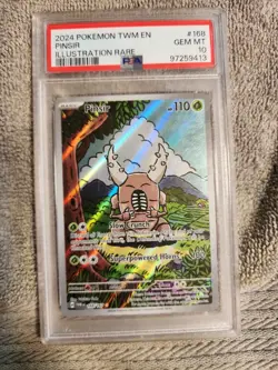 Pinsir 168/167 IR Pokemon TCG Twilight Masquerade GEM MINT PSA 10 - Image 1