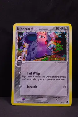 Nidoran 56/101 Pokemon TCG Dragon Frontiers Reverse Holo Common Stamped - Image 4