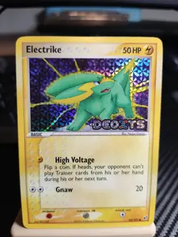 Electrike 59/107 Reverse Holo Stamped Pokemon Deoxys 2005 LP - Image 1