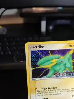 Electrike 59/107 Reverse Holo Stamped Pokemon Deoxys 2005 LP - Image 2