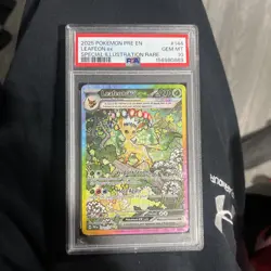 Pokemon TCG Leafeon EX Sir 144/131 Prismatic Evolutions Psa 10 - Image 1