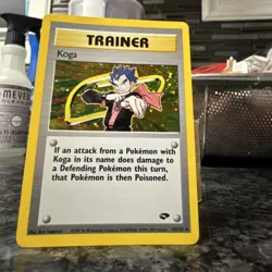 Pokemon Koga 19/132 Gym Challenge Holo Rare English Trainer Unlimited Edition - Image 1