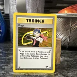 Pokemon Koga 19/132 Gym Challenge Holo Rare English Trainer Unlimited Edition - Image 2