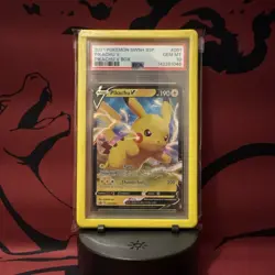 Pokemon Pikachu V SWSH061 SWSH Promo Full Art Holo PSA 10 2021 - Image 1