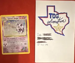Pokemon TCG Sabrina's Gengar Gym Challenge 14/132 Holo Rare 80 HP 2000 WotC - Image 1