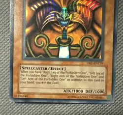 Yugioh Exodia The Forbidden One DB1-EN139 Ultra Rare LP - Image 3