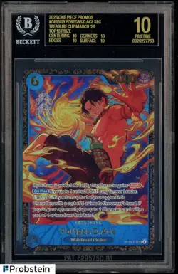 2026 One Piece Promos 119 Portgas D. Ace Treasure Cup Top 16 BGS 10 BLACK LABEL - Image 1