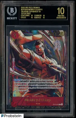 2026 One Piece Promos 016 Monkey D. Garp Treasure Cup Top 64 BGS 10 BLACK LABEL - Image 1
