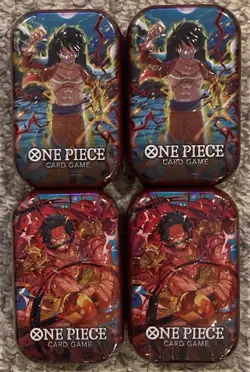 One Piece Mini Tin Pack Lot of 4 Sealed OP-10 Royal Blood - Image 1