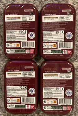 One Piece Mini Tin Pack Lot of 4 Sealed OP-10 Royal Blood - Image 2