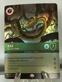 Disney Lorcana - KAA Secretive Snake | Epic 212/204 | Whispers In The Well | NM - Image 1