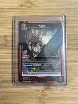 Asta Union Rare Black Clover UE08BT/BCV-1-075 Union Arena Card - Image 1