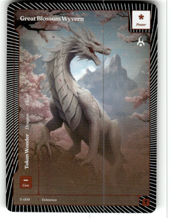 Wonders Of The First Existence FOIL Great Blossom Wyvern T-009 Token - Image 1