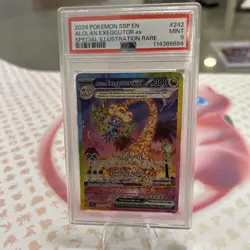 Pokemon TCG Alolan Exeggutor EX 242/191 Surging Sparks PSA 9 - Image 1