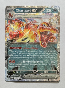 Pokemon TCG Charizard ex 125/197 Double Rare Sv03: Obsidian Flames - Image 1