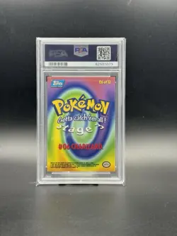 🔥1999 Topps Pokemon Charizard #6 Movie Edition -foil- PSA8🔥 - Image 2