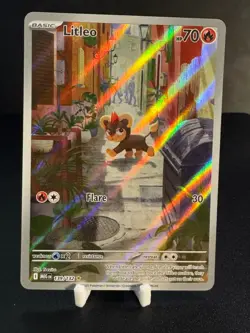 Pokemon Litleo MEG ME01: Mega Evolution #139/132 Illustration Rare Holofoil NM - Image 1