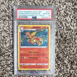 PSA 10 Pokemon Special Delivery Charizard SWSH075 Sword & Shield Promo Holo ENG - Image 1