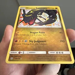 Pokemon Shining Rayquaza Shining Legends Holo Shiny Rare 56/73 Basic 120HP - Image 3