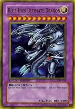 Blue-Eyes Ultimate Dragon Limited Gold Rare Gold Series 2008 GLD1-EN028 LP - Image 1