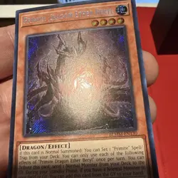 Yu-Gi-Oh TCG Primite Dragon Ether Beryl BLMM-EN130 1st Edition Secret Rare - Image 3