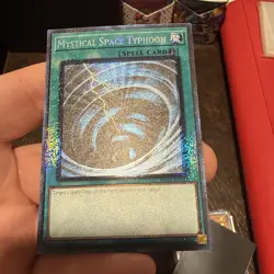 Yugioh Mystical Space Typhoon RA02-EN048 Prismatic Collector Rare 1st Ed NM - Image 5