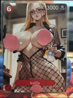 One Piece, Custom Spicy Waifu Kalifa Anime Card ￼ - Image 1