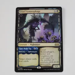 MTG Cruel Somnophage Rare Foil Showcase WOE R 0286 Magic Black Creature Card NM - Image 1