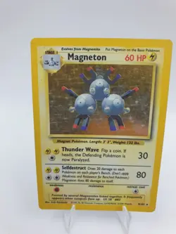 MAGNETON 9/102 HOLO RARE POKEMON TRADING CARD GAME - Image 2