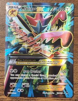 M Scizor EX 120/122 Full Art Ultra Rare Card MP 2016 Pokemon XY Breakpoint 5ban - Image 1