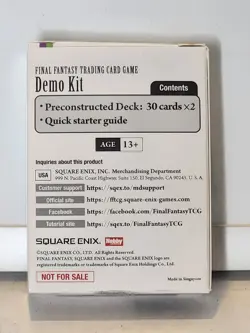 Final Fantasy Trading Card Game - Demo Kit English Edition New - Image 2