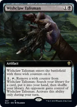 MTG - Wishclaw Talisman (Extended Art) - - Light Play - Normal - Image 1