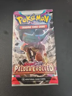 Pokemon Scarlet & Violet Paldea Evolved Sealed Booster Pack 10 Cards English TCG - Image 1