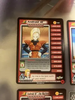 Android 18 1-3 + HT Cell Saga Dragon Ball Z Dbz Tcg Ccg Limited Card Set - Image 2