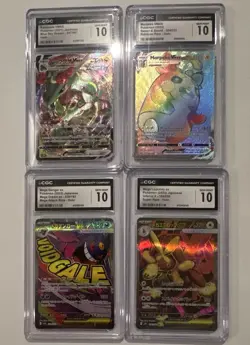 Pokemon CGC 10 Gem Mint Japanese Holo Graded Lot - 4 Cards Rayquaza VMAX - Image 1