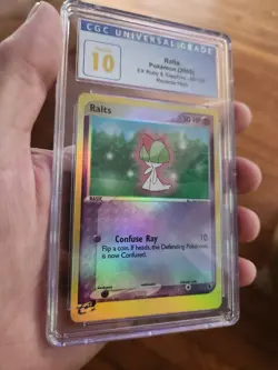 (POP 1) CGC 10 PRISTINE Ex Ruby & Sapphire Ralts Reverse Holo Pokemon 66/109 - Image 1
