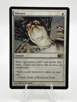 Silence - M11 - MTG Magic the Gathering - Lightly Played - Image 1