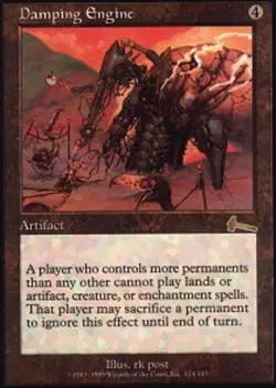 4x MTG Damping Engine, Moderate Play, English Urza's Legacy - Image 1