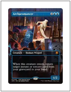 Archaeomancer, Borderless Special Guest Secrets of Strixhaven, Magic MTG NM - Image 1