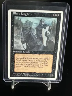 Magic the Gathering - MTG - Black Knight (95/306) Revised Edition - Image 1