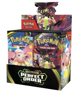 Pokemon TCG Mega Evolution Perfect Order Booster Box 102 Cards English 2023 - Image 1