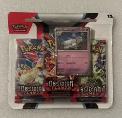 Pokemon TCG Scarlet & Violet - Obsidian Flames Booster Blister - 3 Packs - Image 1