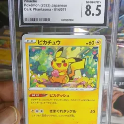 Pokemon Pikachu 014/071 S10a Dark Phantasma Regular Japanese Common CGC 8.5 - Image 1