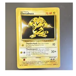 Pokemon TCG Electabuzz 20/102 Base Set Rare Regular Basic 70 HP ENG 1999 - Image 1