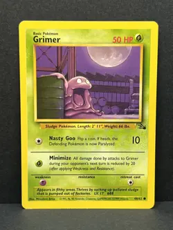 Grimer - Fossil Set - 48/62 - Common - Pokemon TCG - Unlimited Edition - NM/LP - Image 1