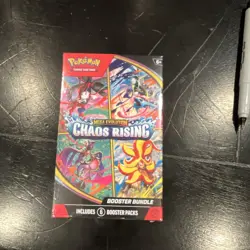 Pokemon TCG Chaos Rising Mega Evolution Booster Bundle Box with 6 Packs - Image 1