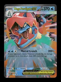 Mega Feraligatr ex 036 Holo ME: Mega Evolution Promo NM/M Pokemon - Image 1