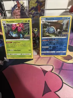 pokemon card lot (2) venusaur / blastoise holo rare - Image 1