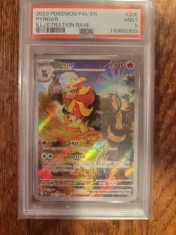 Pokemon Paldea Evolved Pyroar Illustration Rare Card PSA 9 - Image 1