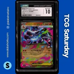 2025 POKEMON INFERNO X-M2 JP #013/080 MEGA CHARIZARD EX HOLO CGC 10 - Image 1